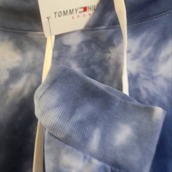 NWT TOMMY HILFIGER SPORTPLUS TIE-DYE FLEECE HOODIE - Picture 4 of 7